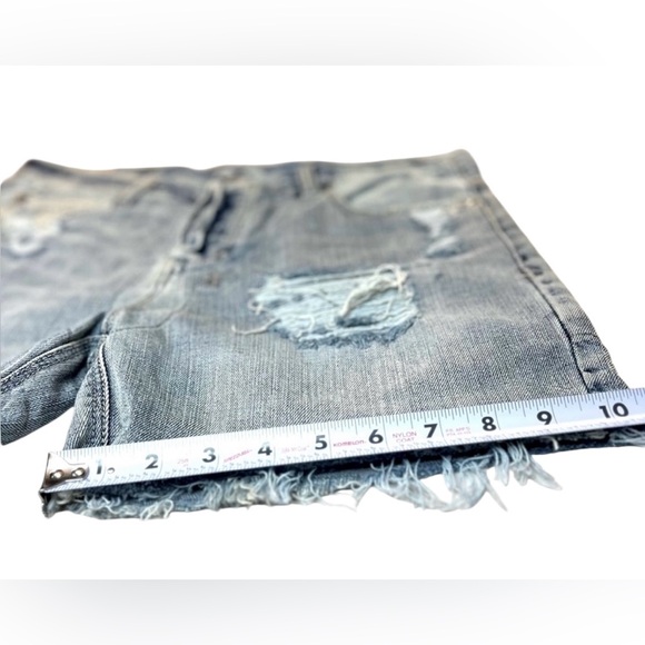 KSUBI Boyfriend Distressed Short Loose Fit Women's Size 27 MidNite & Dusted - Picture 6 of 11